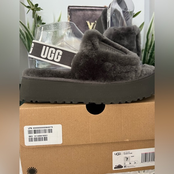 UGG Shoes - New in box UGG grey Disco slide sandals